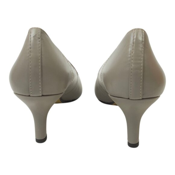 Bella Vita WOW Taupe Pump Womens Size 12 N Kitten Heel Leather Kidskin NEW - Picture 4 of 15